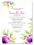 Garden Bat Mitzvah Invitations | Gorgeous Blooms (seeded)