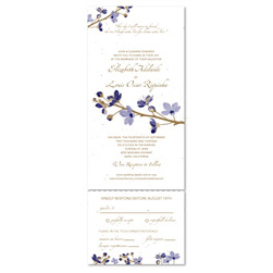 Send N Sealed Invitations on seeded paper | Passionate Blossoms (100% plantable)