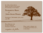 Tree Wedding Invitations ~ Peaceful (seeded paper)