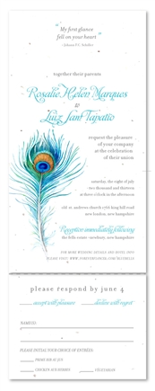 Peacock Wedding Invitations