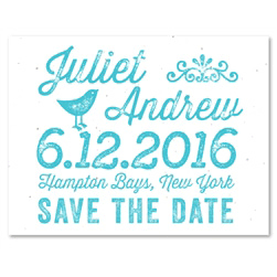 Plantable Save the Date Cards ~ Peeping Birds
