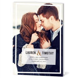 Foldover Photo Wedding Programs | Premium Picture (recycled paper)