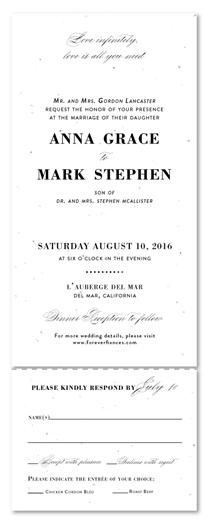 Elegant Script Wedding Invitations | Private Affair