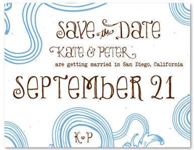 Modern Save the Date cards ~ Rings of Life