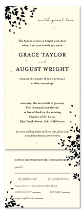 Garden Wedding Invitations - Romance