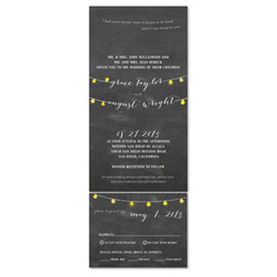String of Lights Wedding Invitations | ForeverFiances