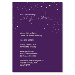 Whimsical Rehearsal Dinner Invitations ~ Romantic Night