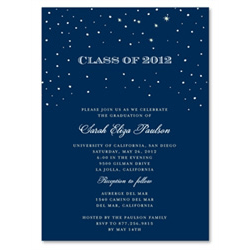 100% Recycled Graduation Announcement ~ Romantic Night