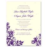 Floral Wedding Invitations - Rose Garden (seeded paper)