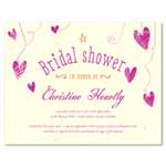 Eco-Friendly Bridal Shower Invitations ~ Scattered Hearts