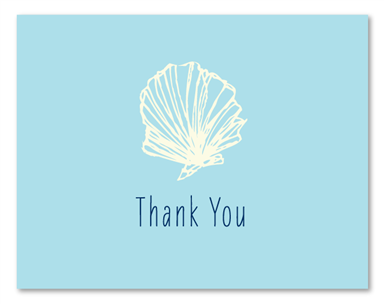 Wedding Thank You Cards - Sea Shell