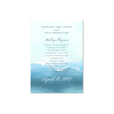 Surf theme Wedding Programs Swamis by ForeverFiances