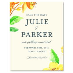 Orchid Wedding Save the Date | Sweet Blooms