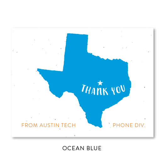 Texas Theme Thank you notes | seeded paper Texas Austin