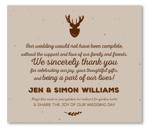 Rustic Antlers Wedding Favors | The Cabin