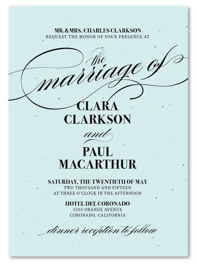 Tiffany Blue Wedding Invitations | Tiffany Elegance