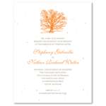 Tree Wedding Invitations on Seeds Paper ~ Tree of Life by ForeverFiances Weddings (plantable, cream, brown)