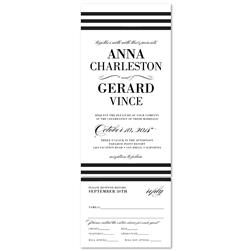 Elegant Wedding Invitations with stripes