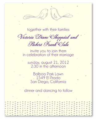 Modern Wedding Invitations ~ Tweet Candy