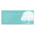 Winter Wedding Invitations - Upstate NY Tree (100% recycled) Aqua Watercolor