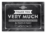 Chalkboard Vintage Americana Thank you cards by ForeverFiances Weddings