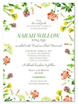 Wildflower Bat Mitzvah Invitations | Wild Blooms