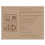 Western Wedding cards | Old West Monogram (plantable)