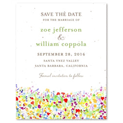 Wildflowers Save the Date cards | Wildflowers Prairie