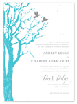 Winter Birds Wedding Invitations by ForeverFiances Weddings