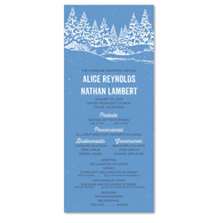 NY Wedding Programs | Winter In Upstate New York