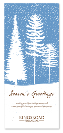 Plantable business holiday cards ~ Winter's Glory by Green Business Print
