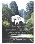 Save the Date cards - Yellowstone (Recycled)
