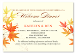 Unique Insert Cards ~ Autumn Leaves