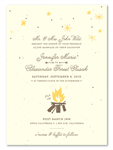 Unique Outdoor Wedding Invitations ~ By The Campfire