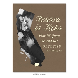 California State Wedding Save the Date | Reserva la Fecha