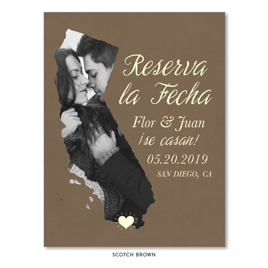 California State Wedding Save the Date | Reserva la Fecha
