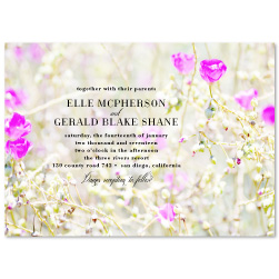 Unique Wedding Invitations - Californian Garden