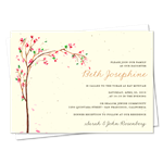 Unique Bat Mitzvah Invitations ~ Cherry Blossoms (seeded)