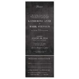 Seal and Send Elegant Wedding Invitations - Classic Chalk(100% recycled chalk paper)