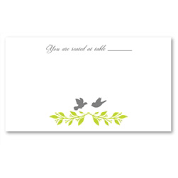 Bird Theme Wedding Place Cards | Cute Birds