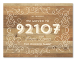 Rustic Moving Announcement Postcards | Elegant Back Country