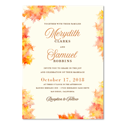 Fall Wedding Invitations | Fall Colors