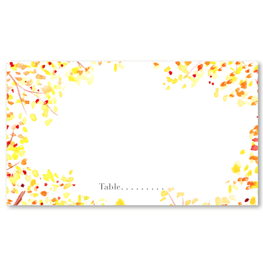 Fall Wedding Place Cards | Fall Meadow