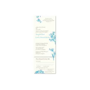 Seal and send wedding invitations ~ Forget Me Not