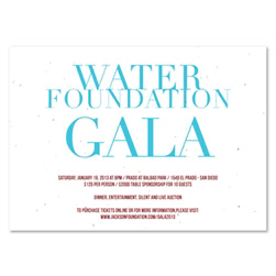 Unique Gala Invitations | Aqua Foundation