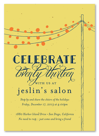 Holiday Party Invitations | Lovely Night