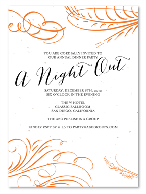Corporate Holiday Party Invitations | A Night Out