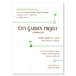 Unique Gala Invitations | Garden Fundraiser