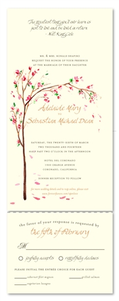 Send n Sealed Invitations ~ Golden Blooms Tree