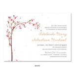 Spring Wedding Invitation with cherry blossoms branches | Golden Blooms